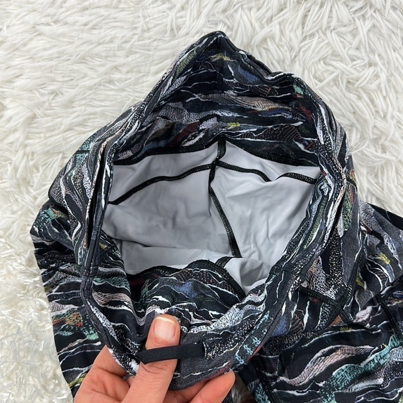 Lululemon Fast And Free 7/8 Tight Mini Sweatr Multi Black - Picture 4 of 7